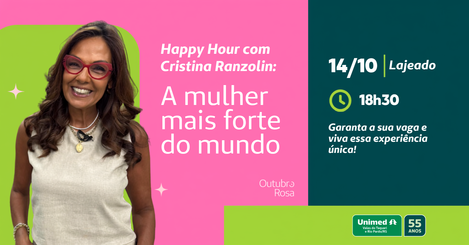 Happy Hour com Cristina Ranzolin: A mulher mais forte do mundo