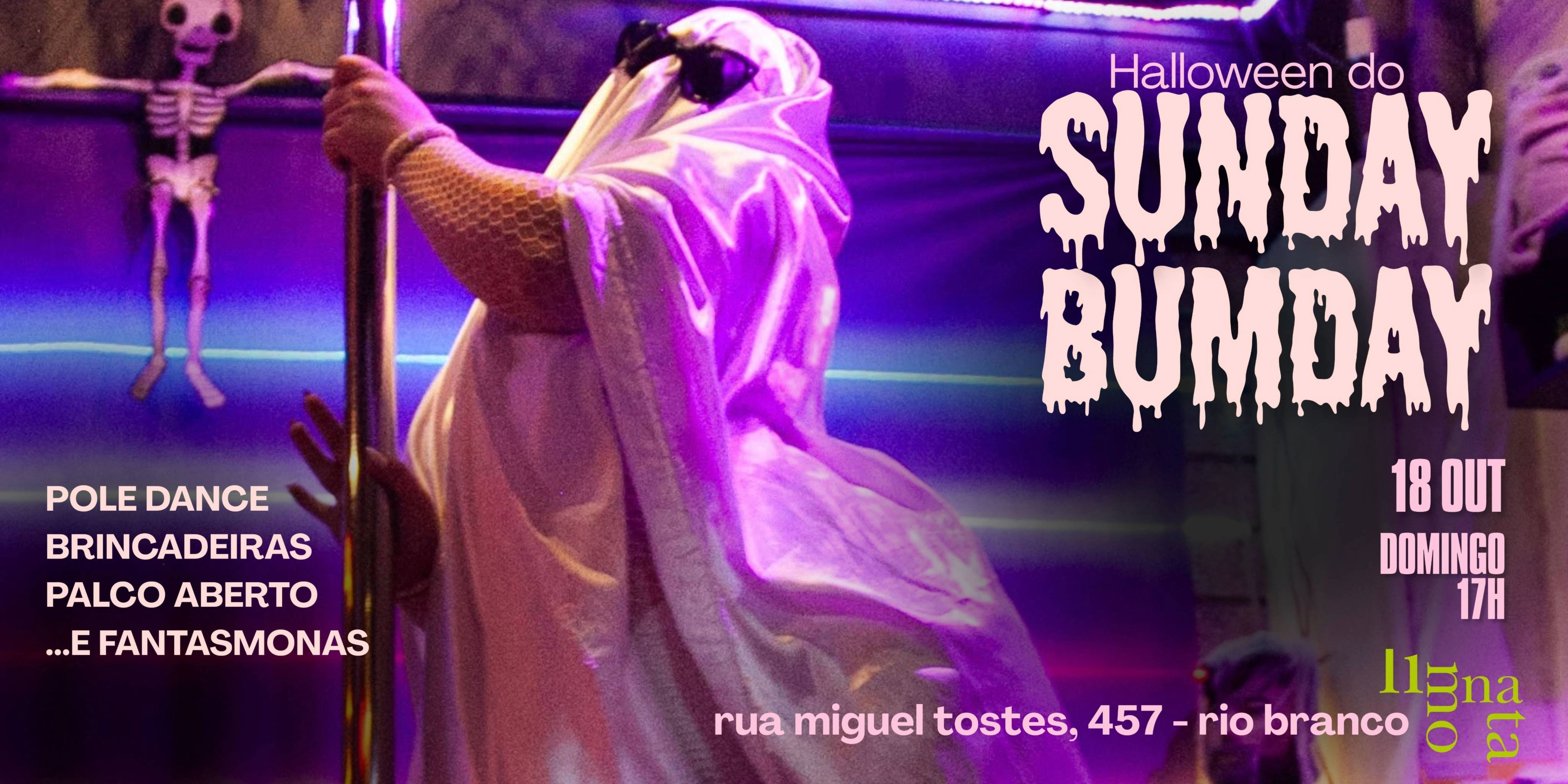 Imagem da fonte — SUNDAY BUMDAY - HALLOWEEN - 18/10 - no Limonata