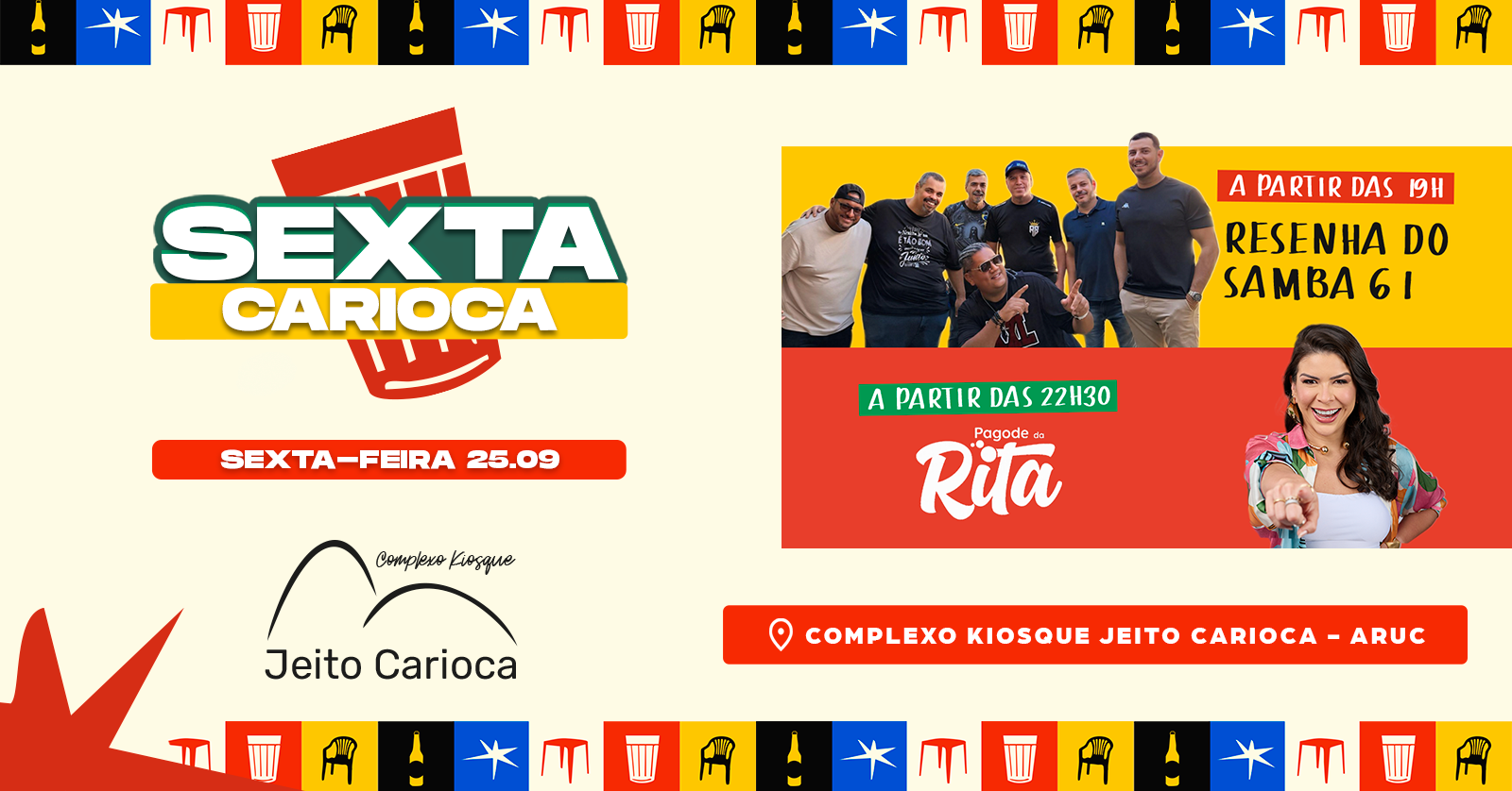 SEXTA CARIOCA - RESENHA 61 + PAGODE DA RITA