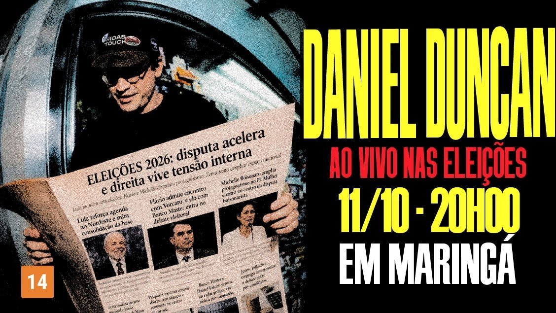 Imagem publicada pela fonte para Daniel Duncan ao Vivo em Maringá