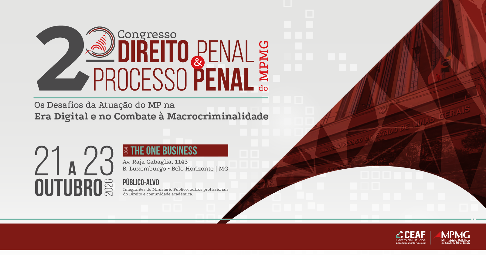 Imagem da fonte — II CONGRESSO DE DIREITO PENAL E PROCESSO PENAL DO MPMG