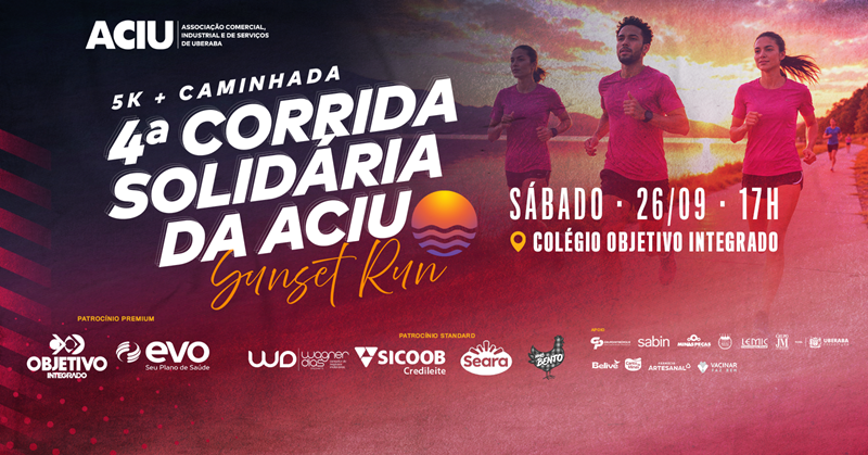 4ª Corrida Solidária da Aciu e Caminhada - 2026