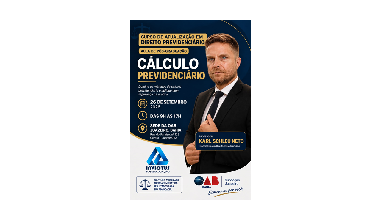 CURSO DE ATUALIZAÇÃO - DIREITO PREVIDENCIARIO