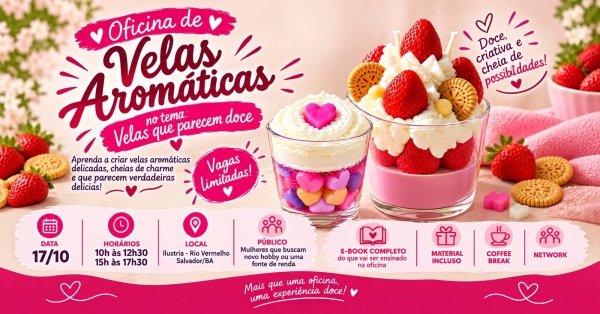 Imagem do evento Oficina de Velas Aromáticas