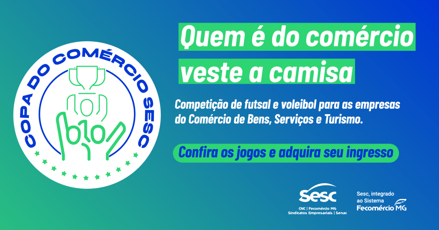 Imagem publicada pela fonte para Copa do Comércio 2026 - Sesc Contagem