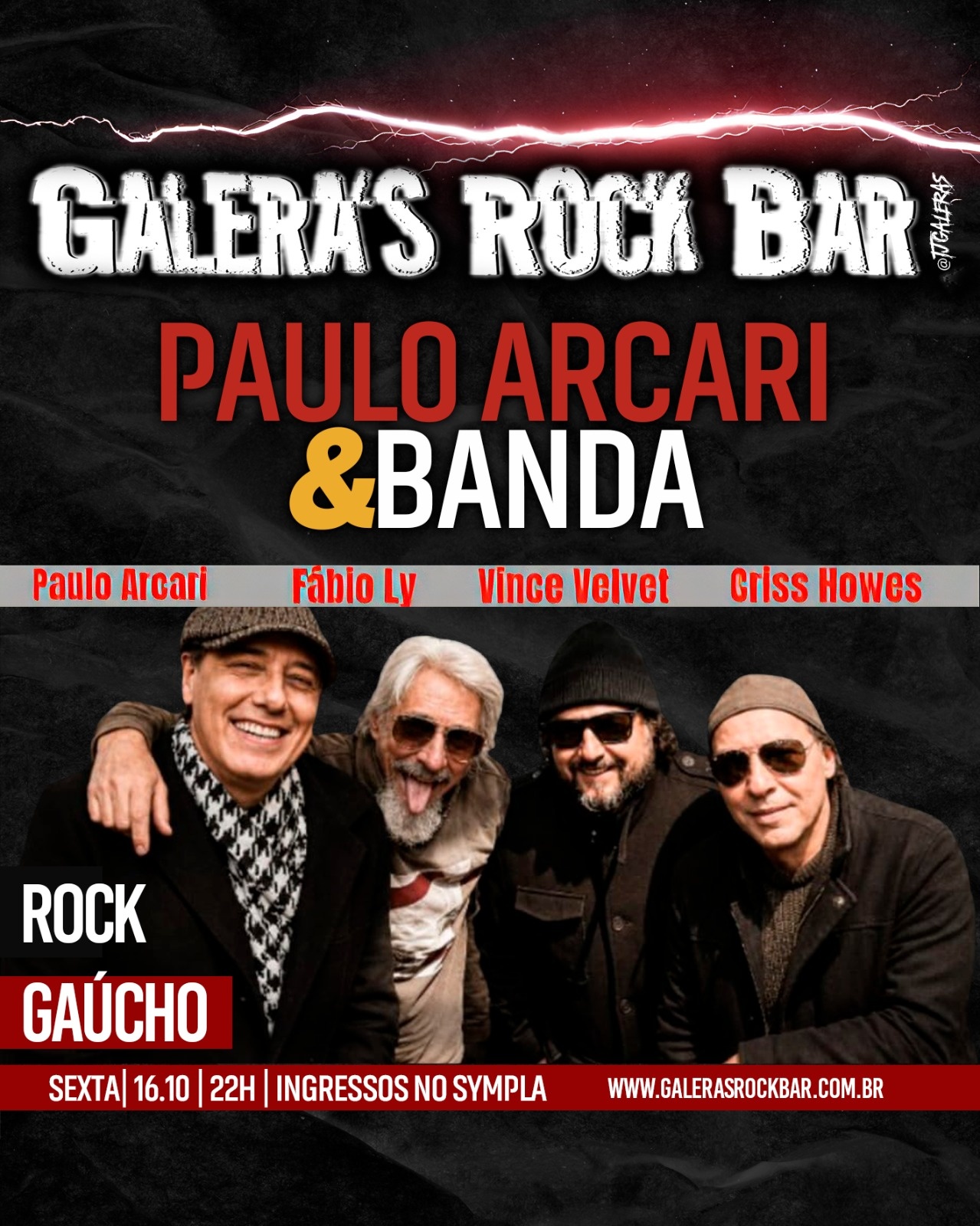Paulo Arcari e Banda no Galera's!