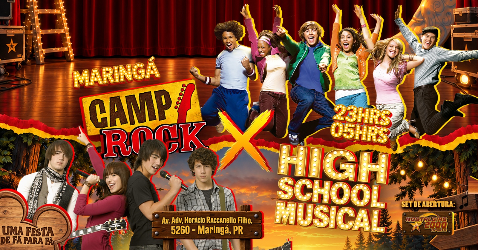 A Night To Remember - HSM vs CAMP ROCK - Edição MARINGÁ na B.COOL - Maringá, PR