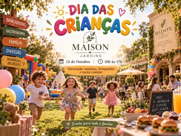 Imagem do evento Dia das Crianças na Maison Jardins