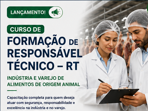 Imagem da fonte — CURSO DE FORMAÇÃO DE RESPONSÁVEL TÉCNICO RT- Indústria e Varejo de Alimentos de Origem Animal