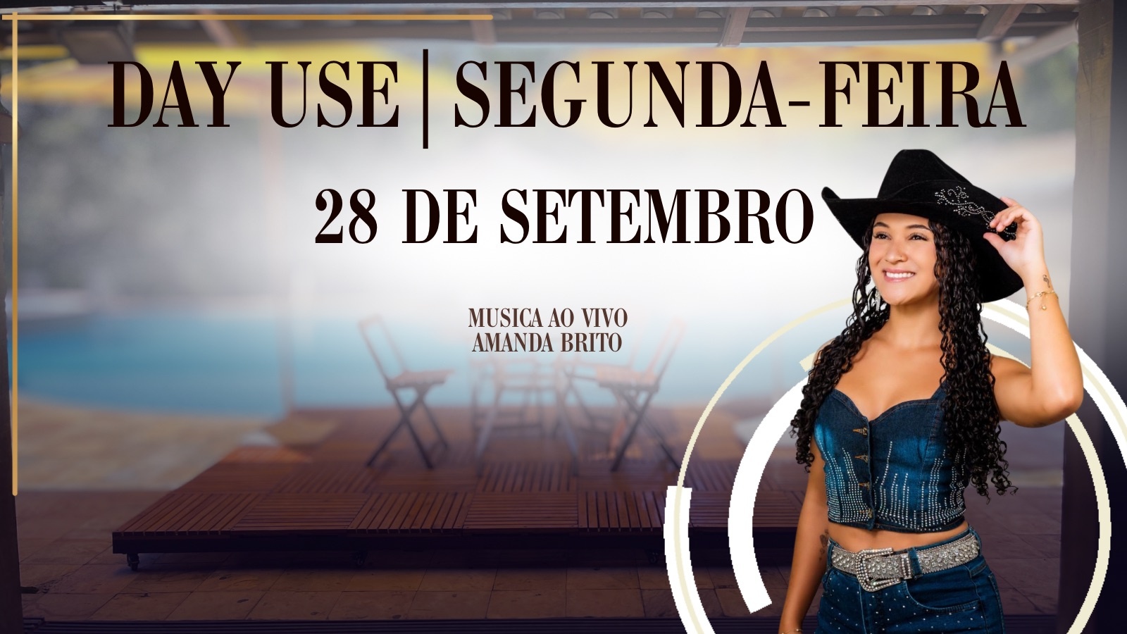 Day Use Segunda-feira 28 de Setembro de 2026.