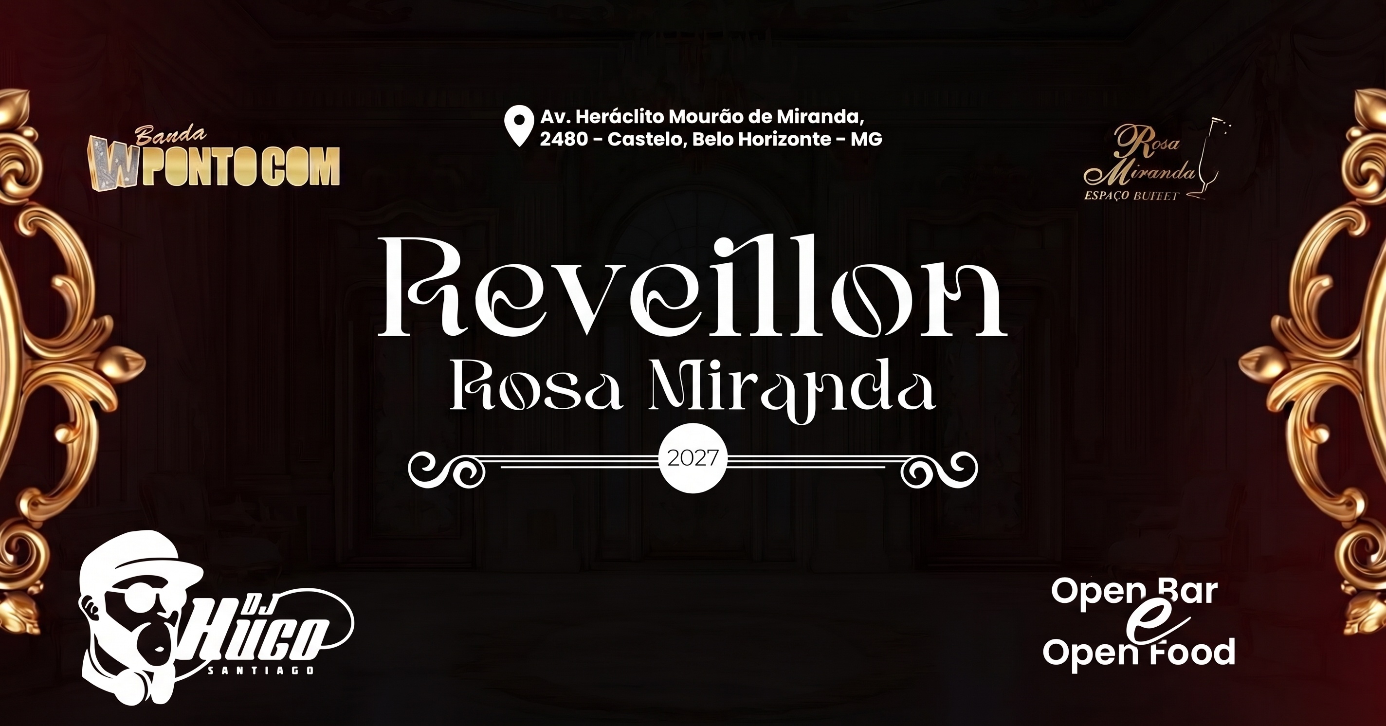 Flyer: Réveillon 2027 Buffet Rosa Miranda - ALL INCLUSIVE