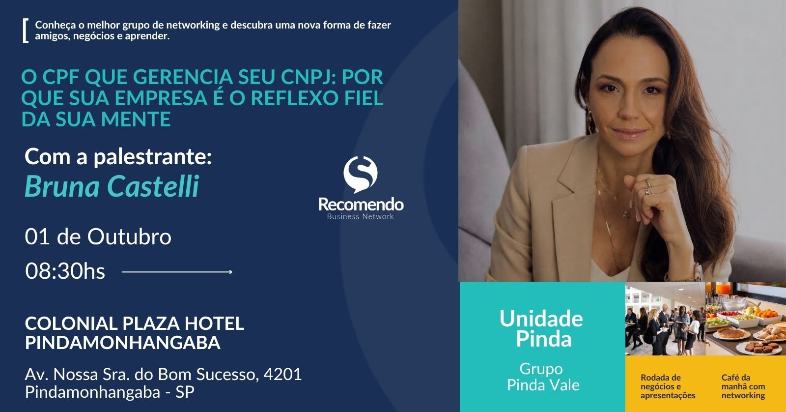 Recomendo Pindamonhangaba - Grupo Pinda Vale - O melhor café de negócios da cidade.