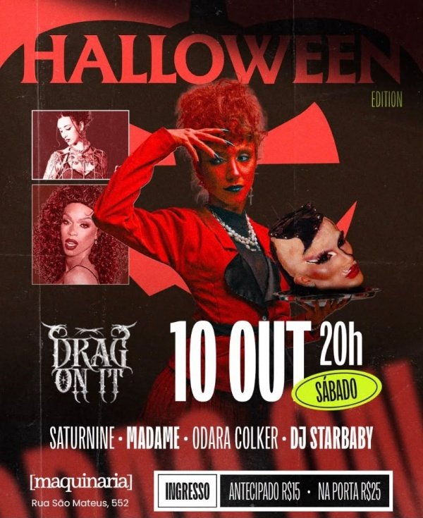 Imagem do evento Drag On It: Halloween Edition