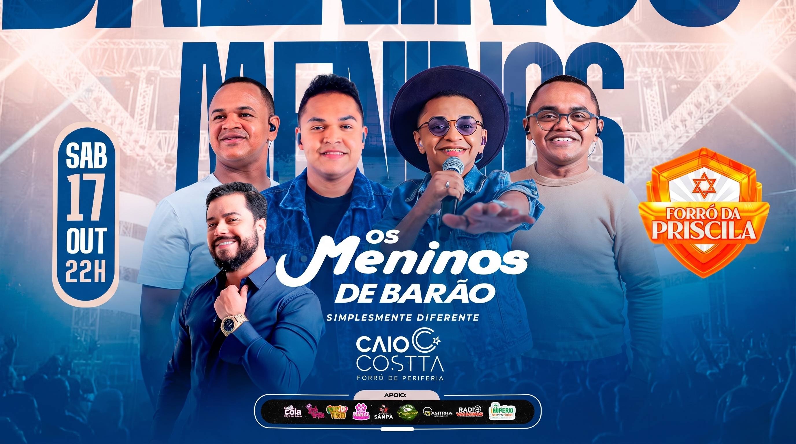 OS MENINOS DE BARÃO E CAIO COSTTA NO FORRÓ DA PRISCILA - São Paulo, SP