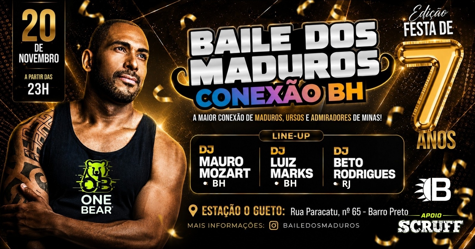 Imagem da fonte — SEXTA 20/11 | 7 ANOS DE BAILE DOS MADUROS CONEXÃO BH!