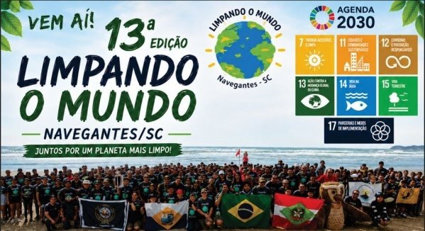 Imagem do evento 13° Limpando o Mundo - Navegantes SC
