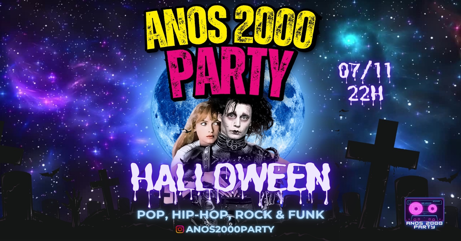 Imagem da fonte — Anos 2000 Party - Pop, Hip-Hop, Rock & Funk (Edição Halloween)