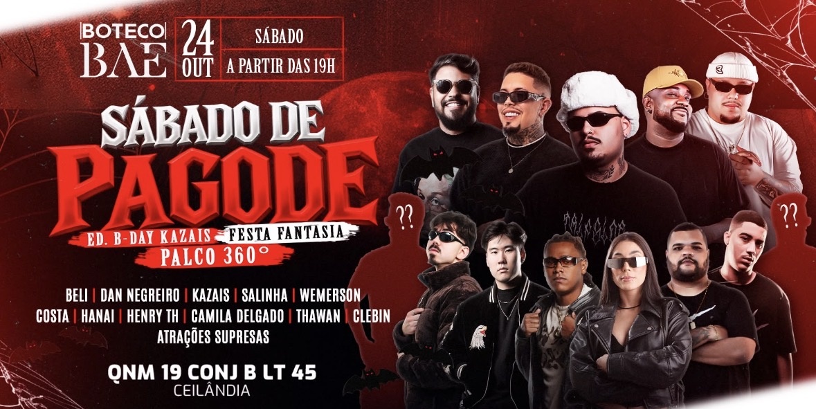 Imagem da fonte — SÁBADO DE PAGODE - BDAY KAZAIS (FESTA A FANTASIA)