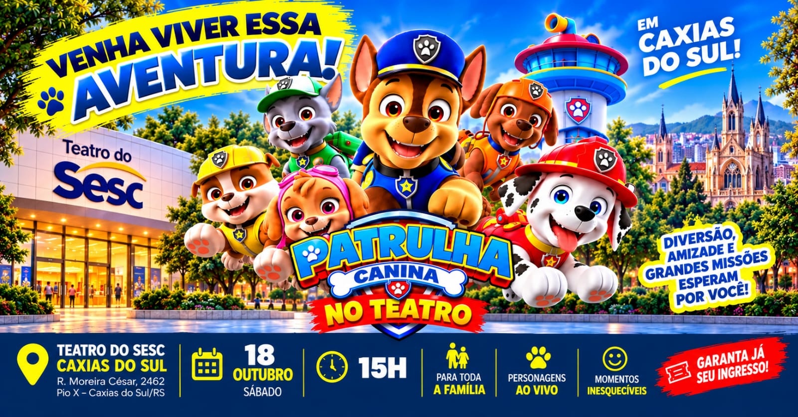DIVERSÃO KIDS - AO VIVO EM CAXIAS DO SUL-RS