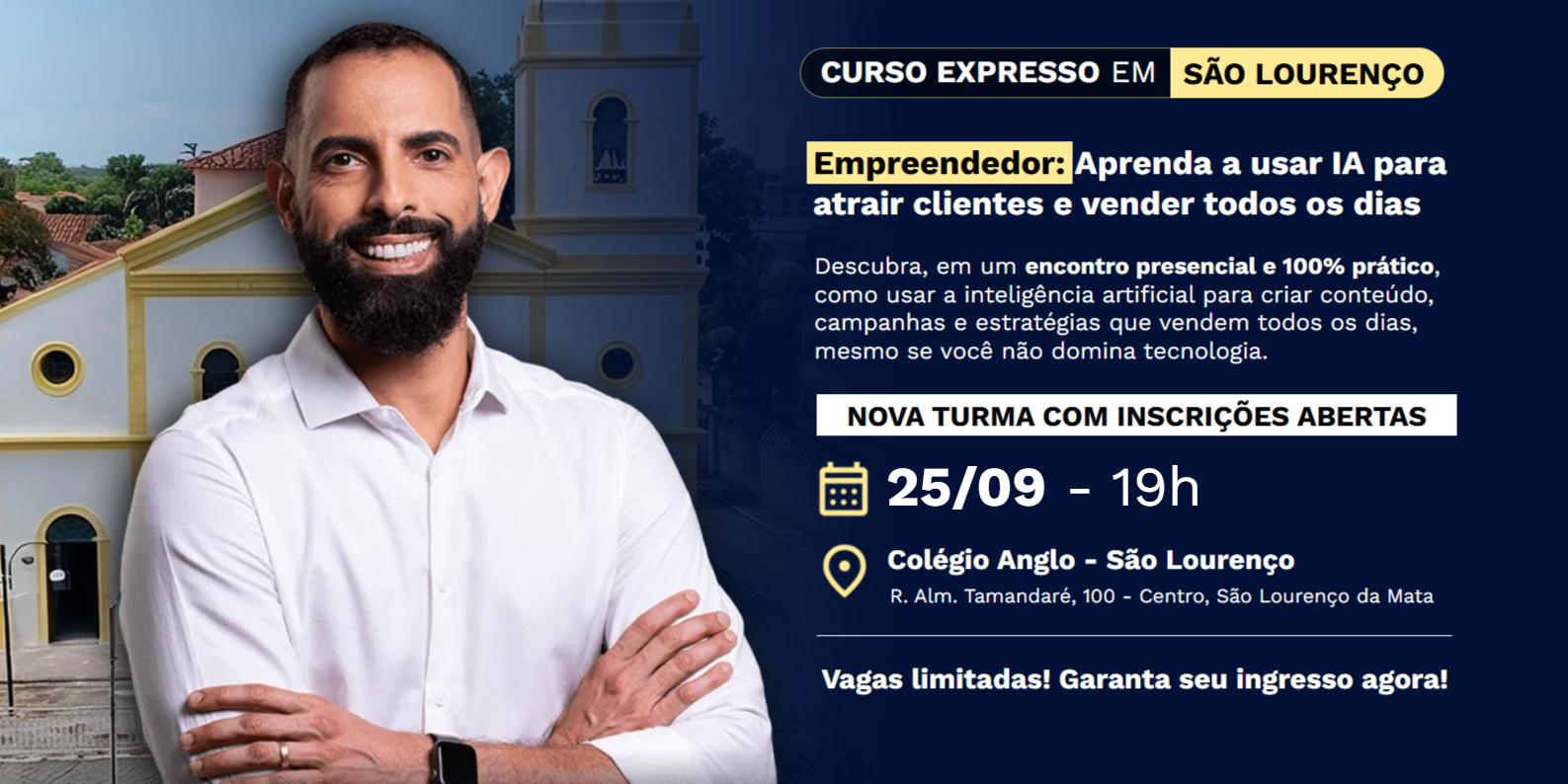 Aprenda a Usar IA para Atrair Clientes e Vender Todos os Dias (São Lourenço)