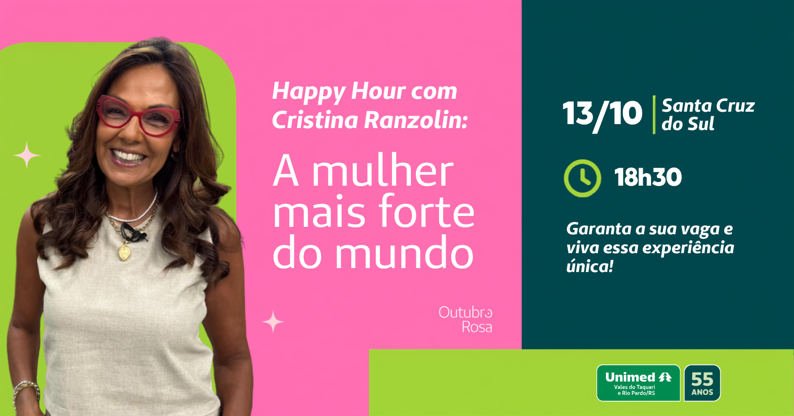 Happy Hour com Cristina Ranzolin: A mulher mais forte do mundo