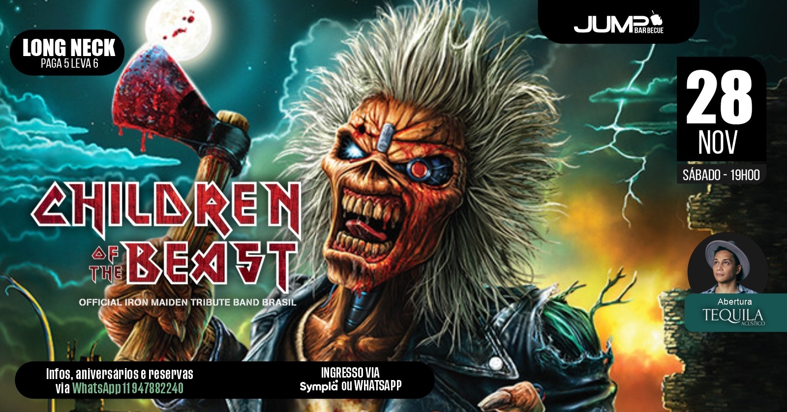 Children of the Beast: Cover Oficial do Iron Maiden - Jundiaí, SP