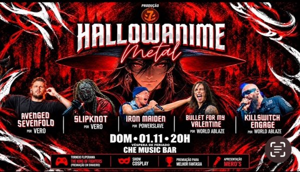 Imagem do evento HallowAnime Metal