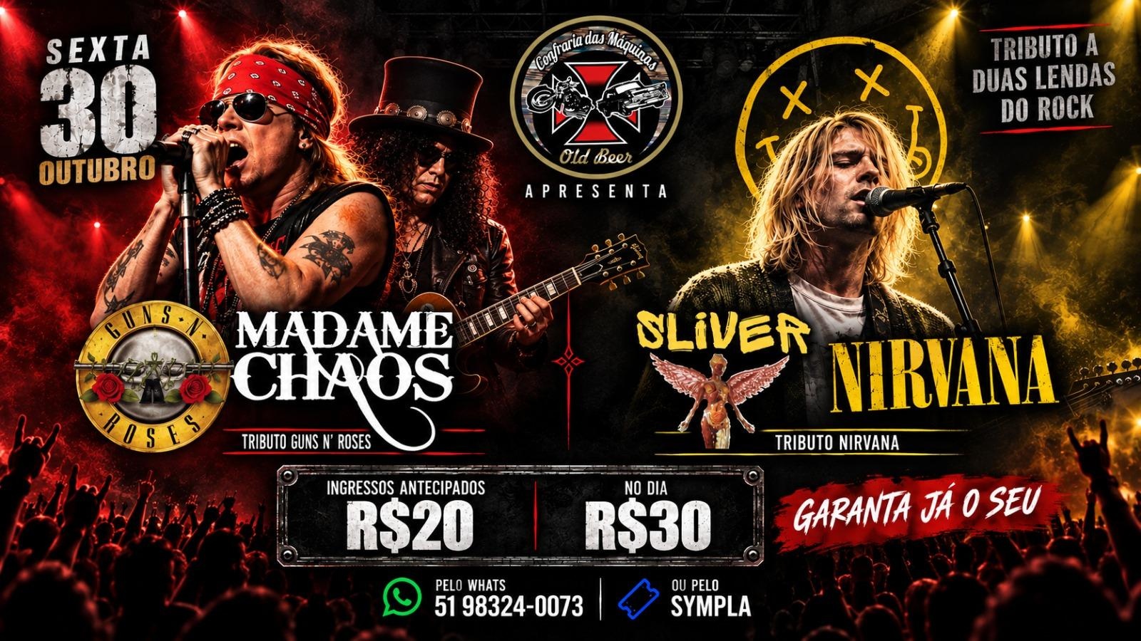 Tributo a Guns N' Roses & Tributo a Nirvana!