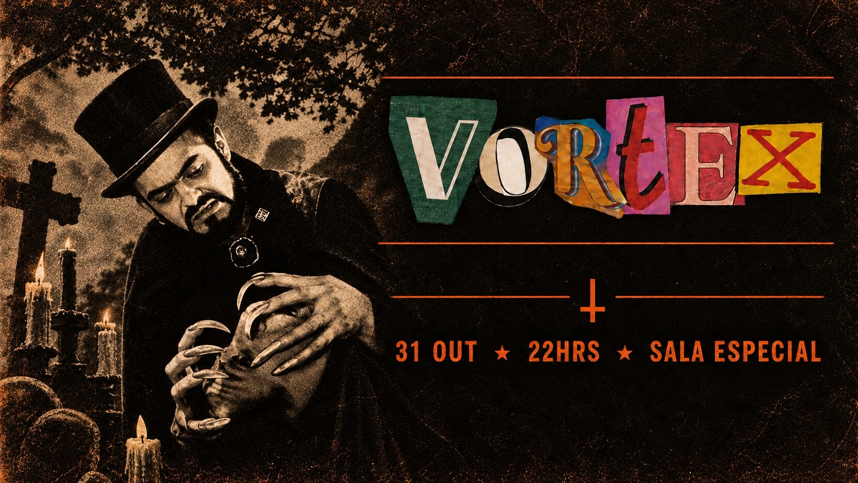Vortex na Sala Especial Discos - Dia do Zé do Caixão - Santos, SP