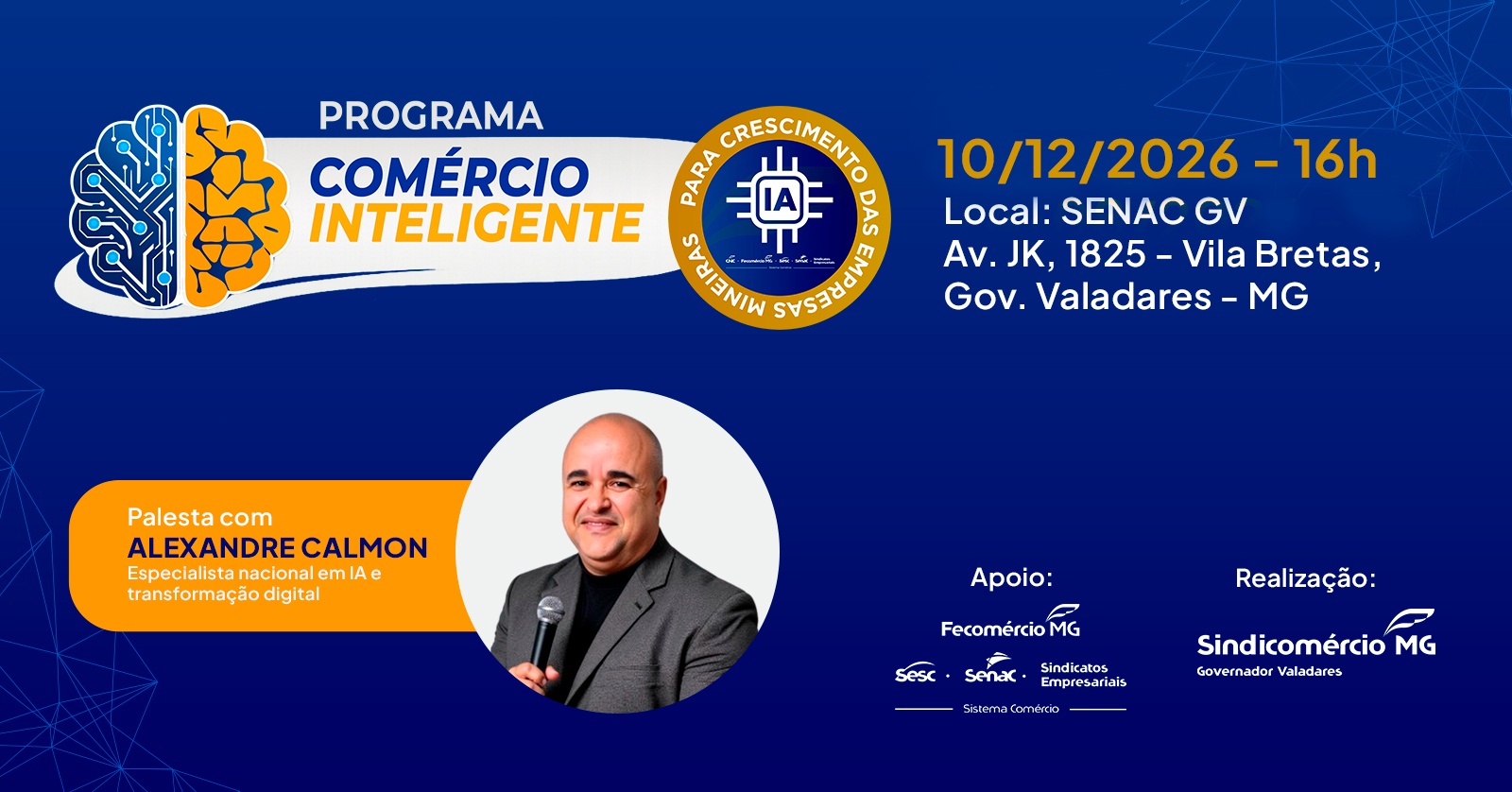 Source image — PALESTRA SOBRE IA | PROGRAMA COMÉRCIO INTELIGENTE GOVERNADOR VALADARES