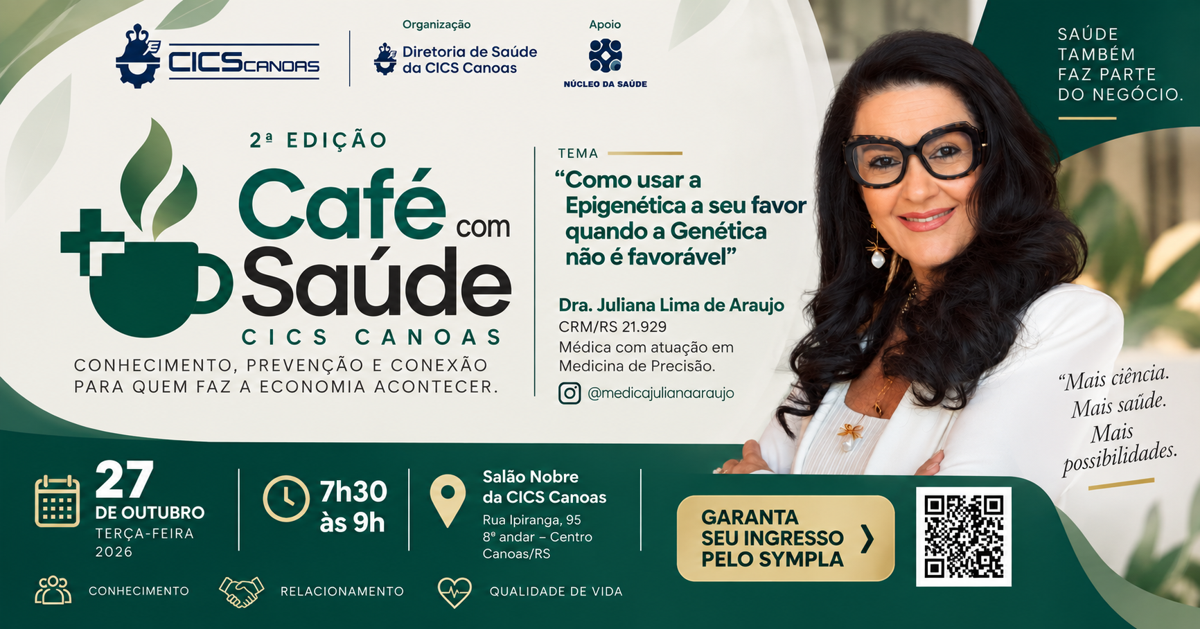 2ª edição Café com Saúde CICS Canoas 2026