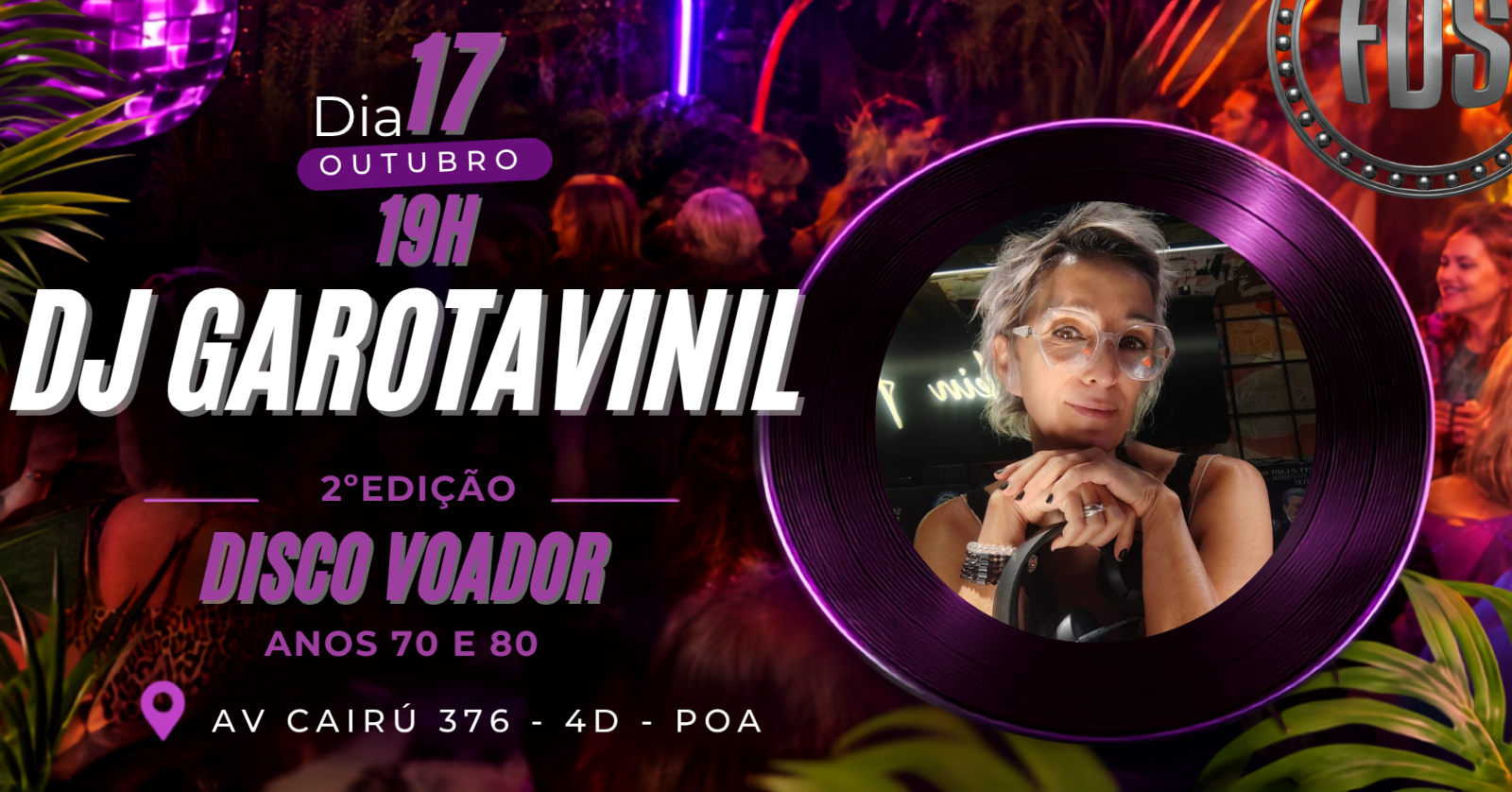 Imagem da fonte — DJ GAROTA VINIL 2° EDIÇÃO DISCO VOADOR