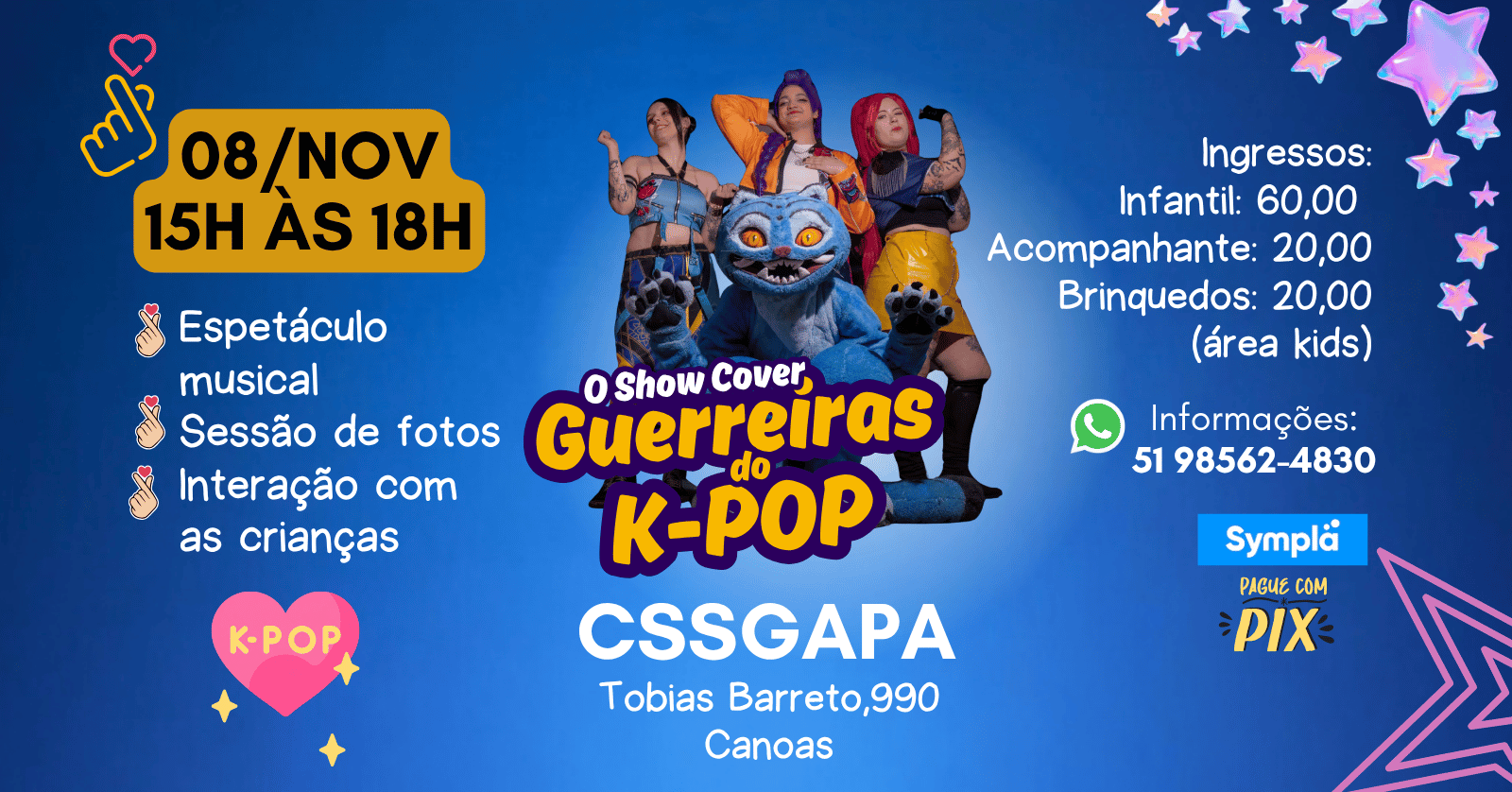 Guerreiras do kpop Cover no CSSGAPA em Canoas - Canoas, RS