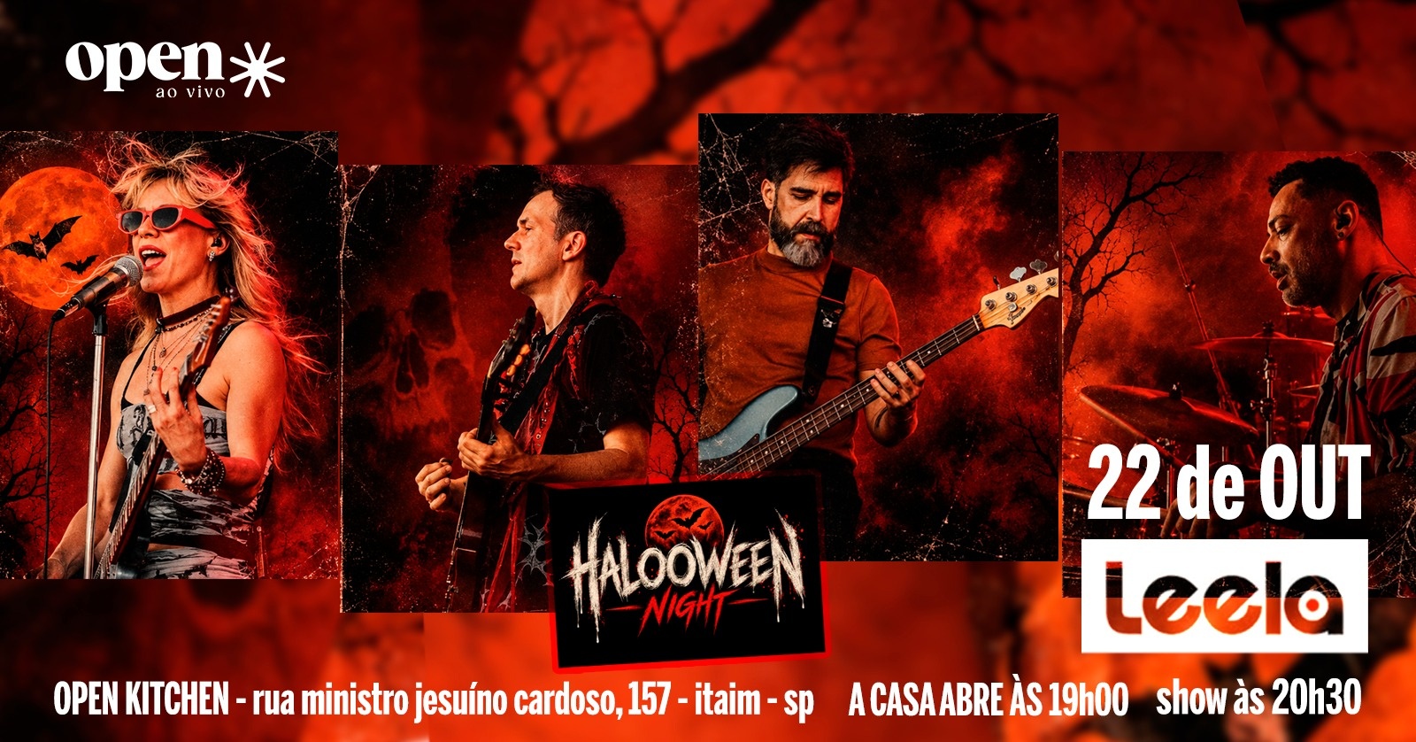 BANDA LEELA 2026 | DO ROCK IN RIO DIRETO PARA A OPEN KITCHEN - São Paulo, SP