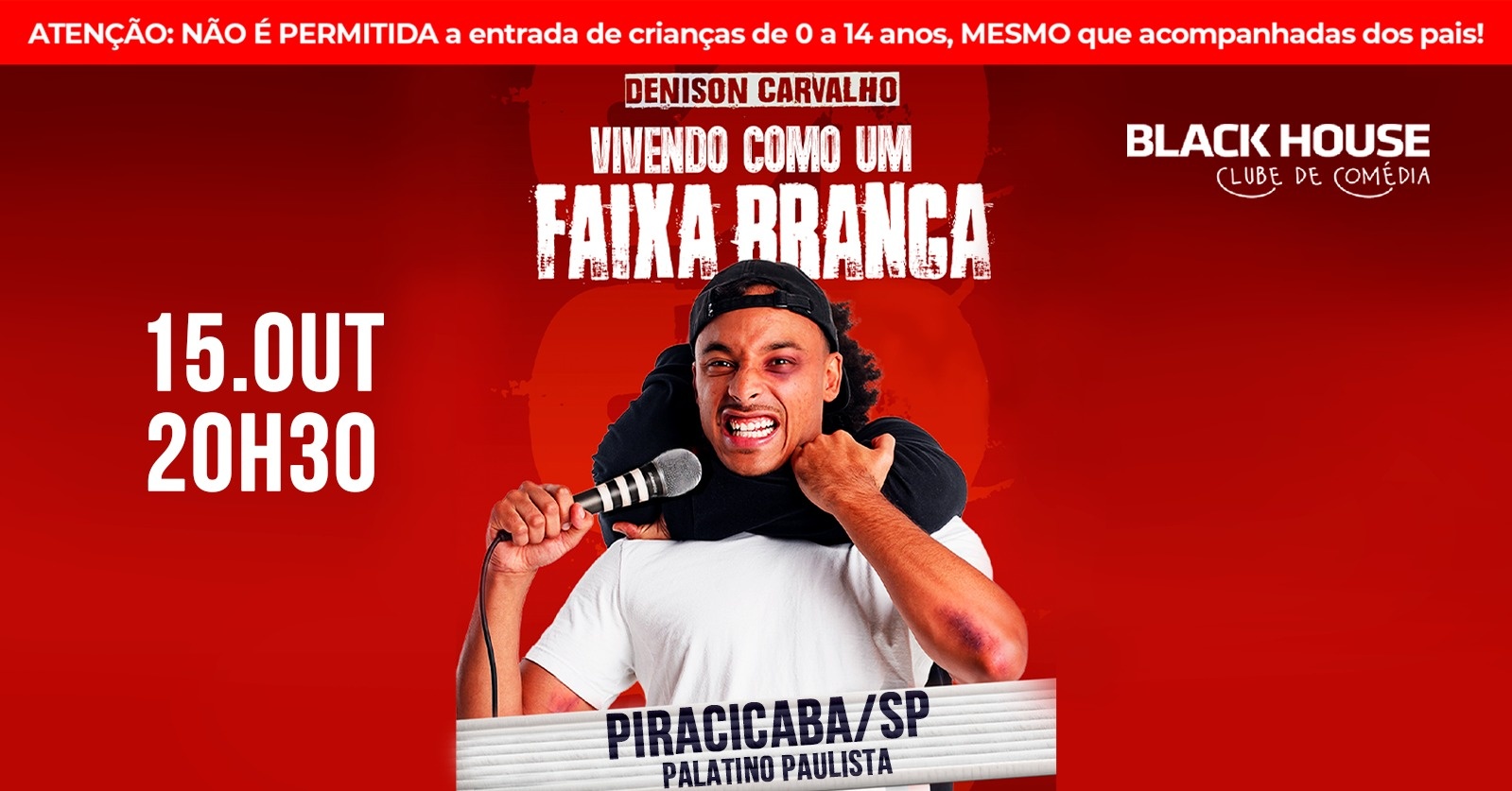 DENISON CARVALHO em PIRACICABA - Vivendo como um Faixa Branca - Stand up Comedy