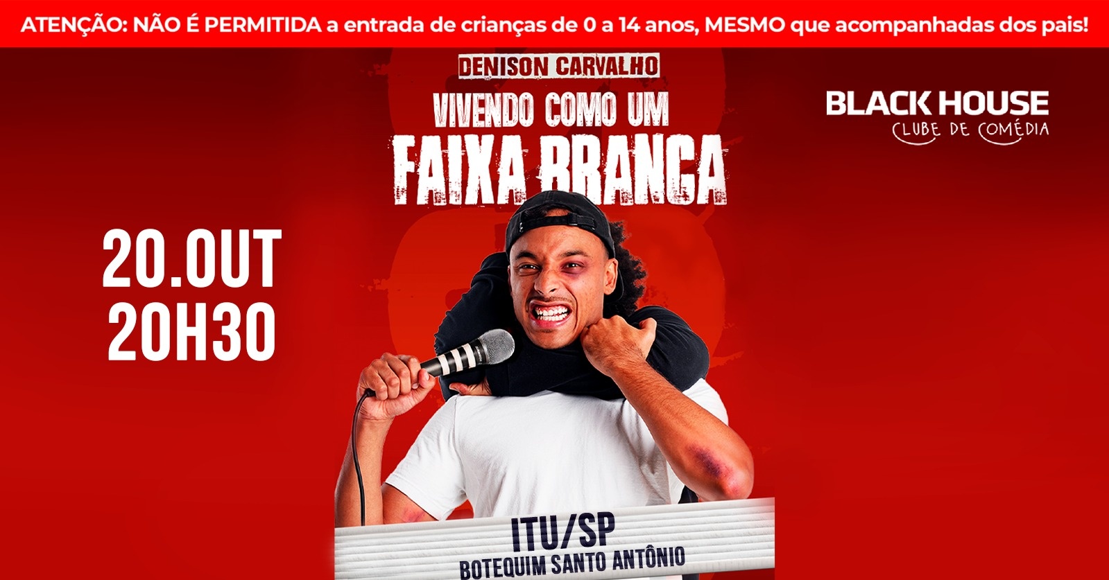 DENISON CARVALHO em ITU - Vivendo como um Faixa Branca - Stand up Comedy