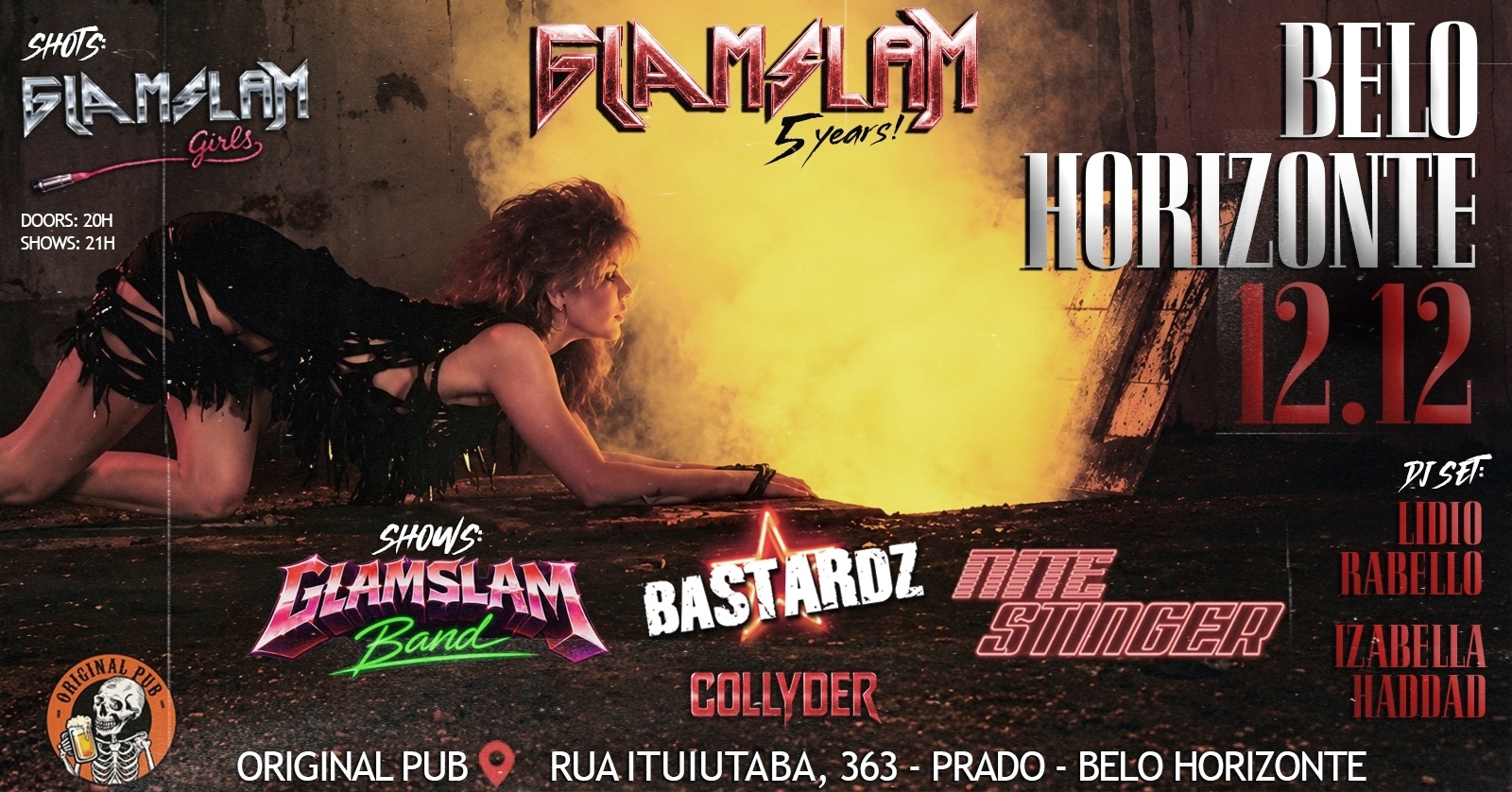 Imagem da fonte — GLAMSLAM PARTY BELO HORIZONTE - 12/12
