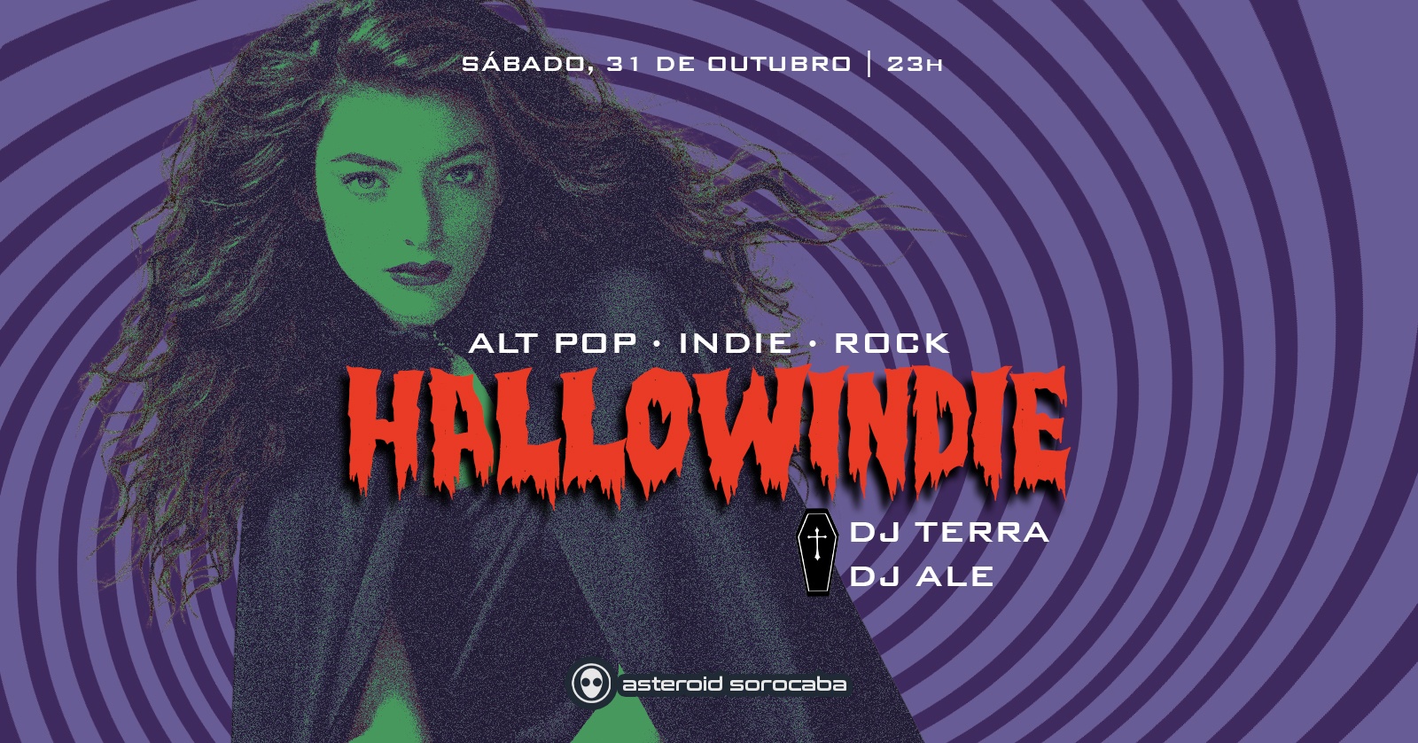 [festa] 23h: HALLOWINDIE: Pop Alt-Pop Indie Rock #Halloween Day 4 - Sorocaba, SP