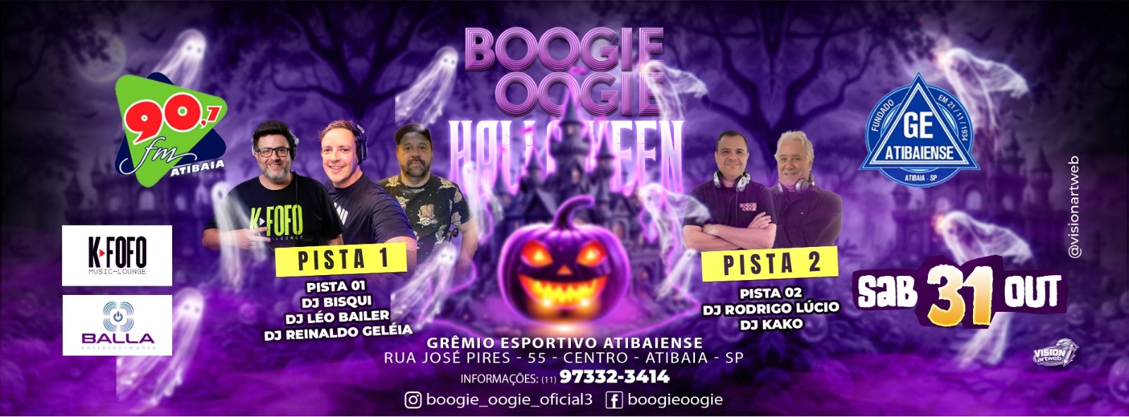 Boogie oogie & K - FOFO Music lounge Halloween - Atibaia, SP