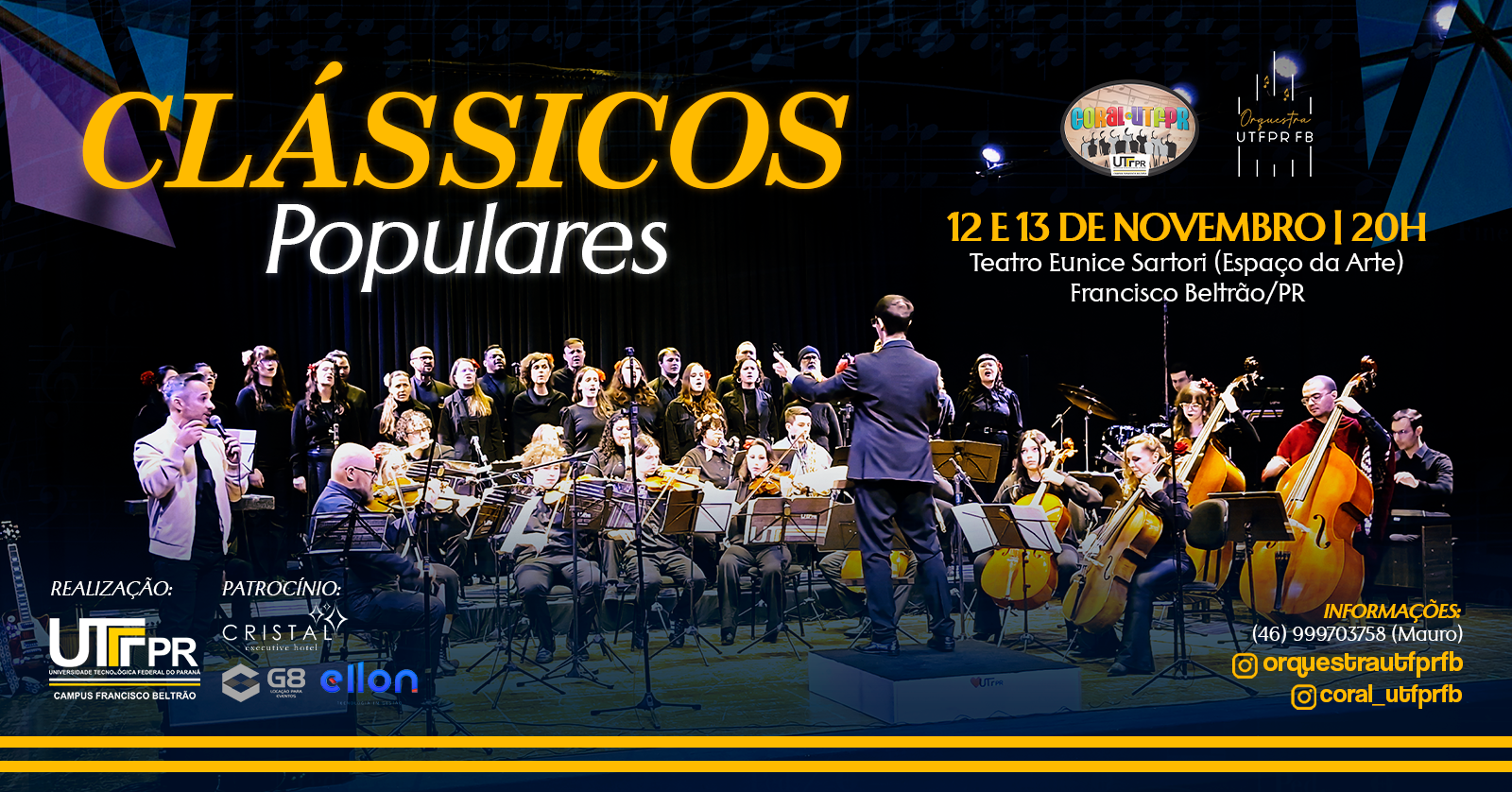 Clássicos Populares, por Orquestra e Coral da UTFPR