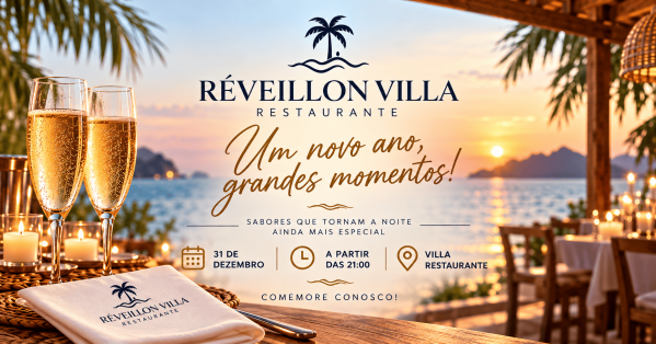 Imagem do evento Réveillon Villa Restaurante  -  Bem-Vindo, 2027!