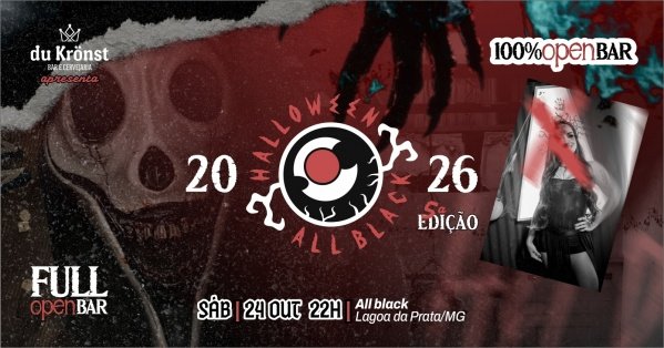 Imagem do evento HALLOWEEN DO ALL 2026 | 100% OPEN BAR