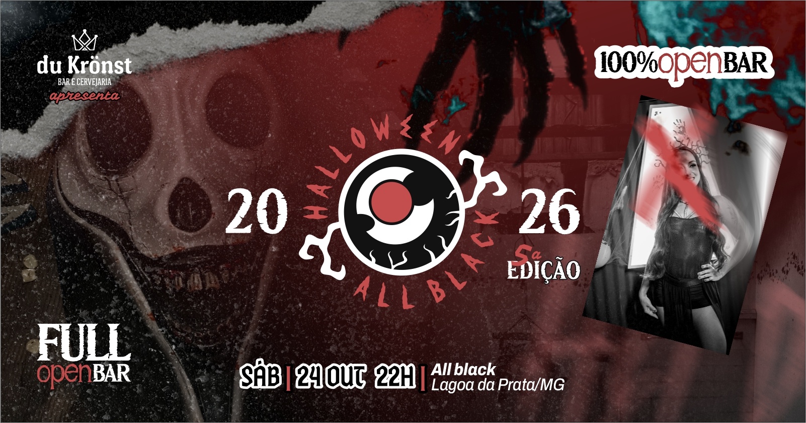 HALLOWEEN DO ALL 2026 | 100% OPEN BAR - Lagoa da Prata, MG