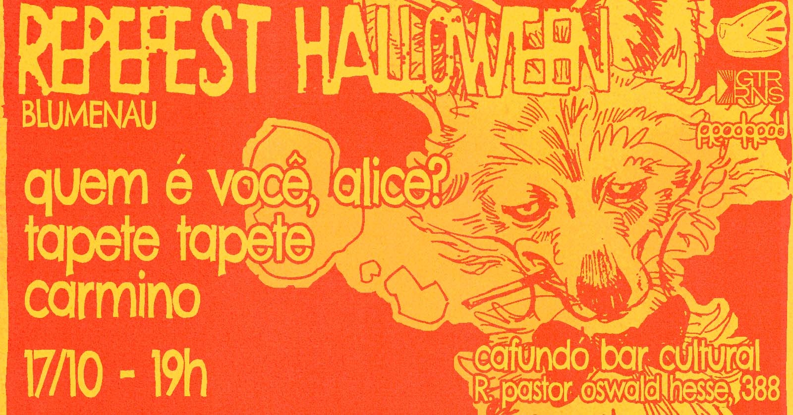 REPEFEST em Blumenau: Quem é Você, Alice? + Tapete Tapete + Carmino - Blumenau, SC