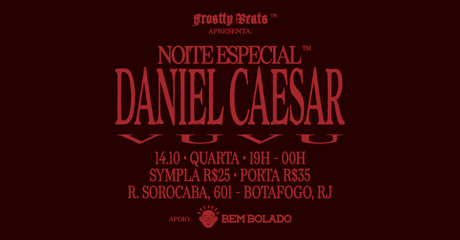 Source image — NOITE ESPECIAL DANIEL CAESAR (RJ)