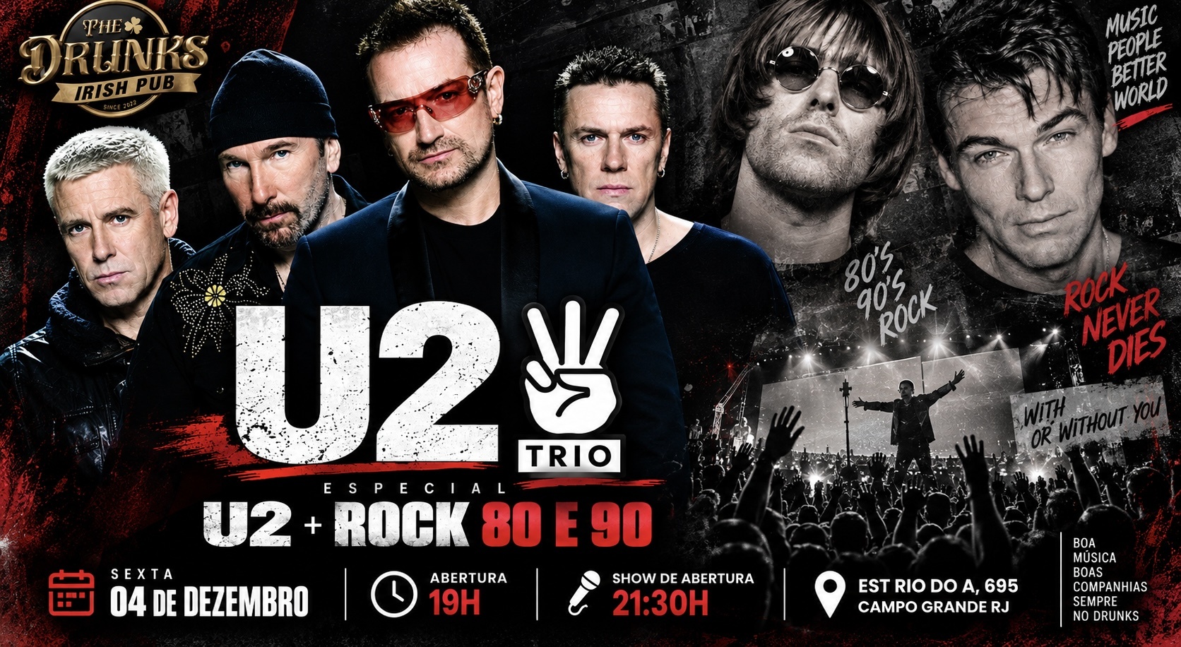 Imagen de la fuente — Especial U2 + Rock 80 e 90
