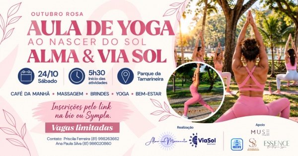 Imagem do evento Alma e Via Sol | Yoga no Parque (Edição  Alma em Movimento no Parque)