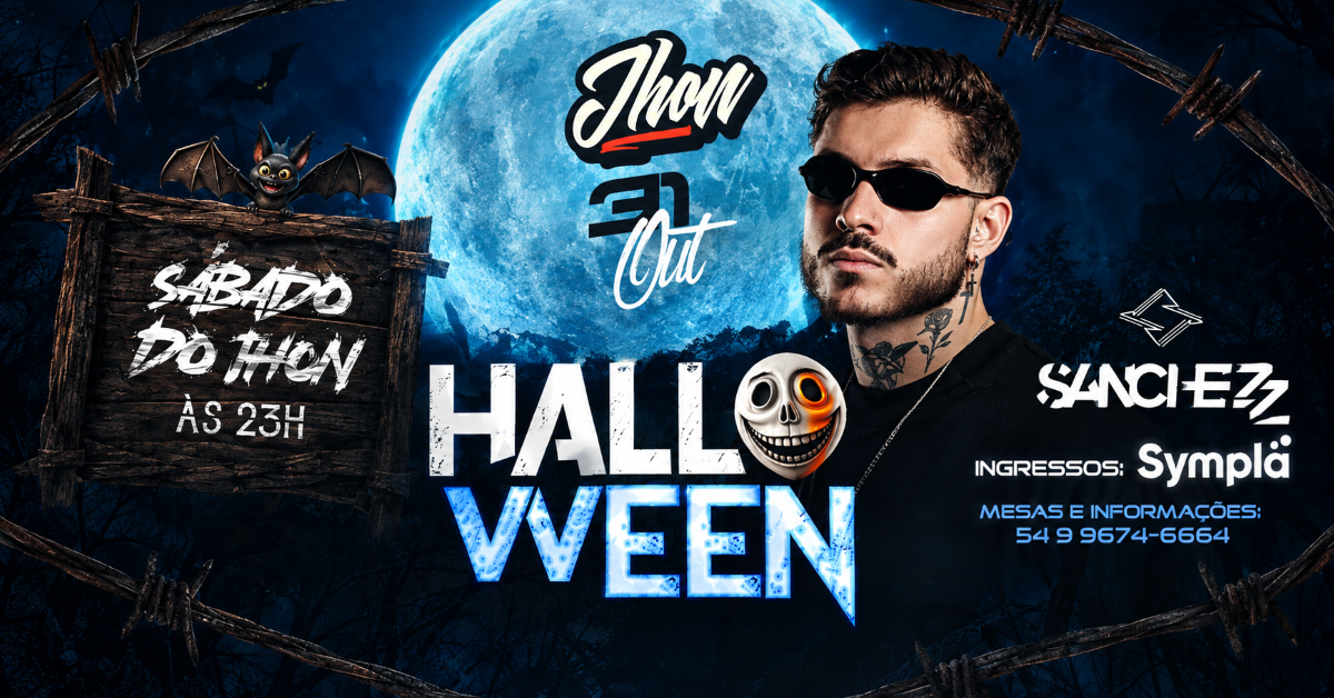 HALLOWEEN DO JHON COM DJ SANCHEZZ - Nova Bassano, RS