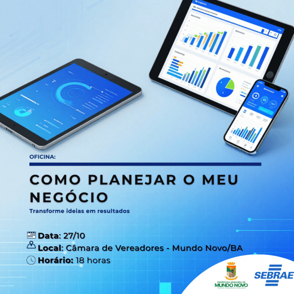Imagem do evento Oficina: Como Planejar o Meu Negócio