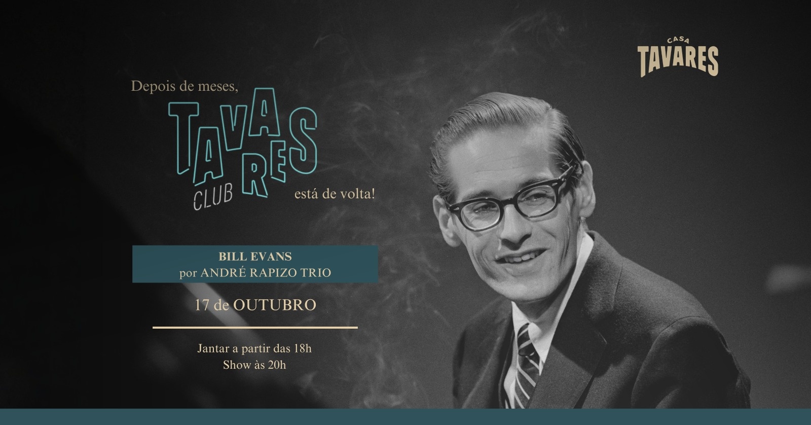 BILL EVANS por ANDRÉ REPIZO TRIO - São Paulo, SP